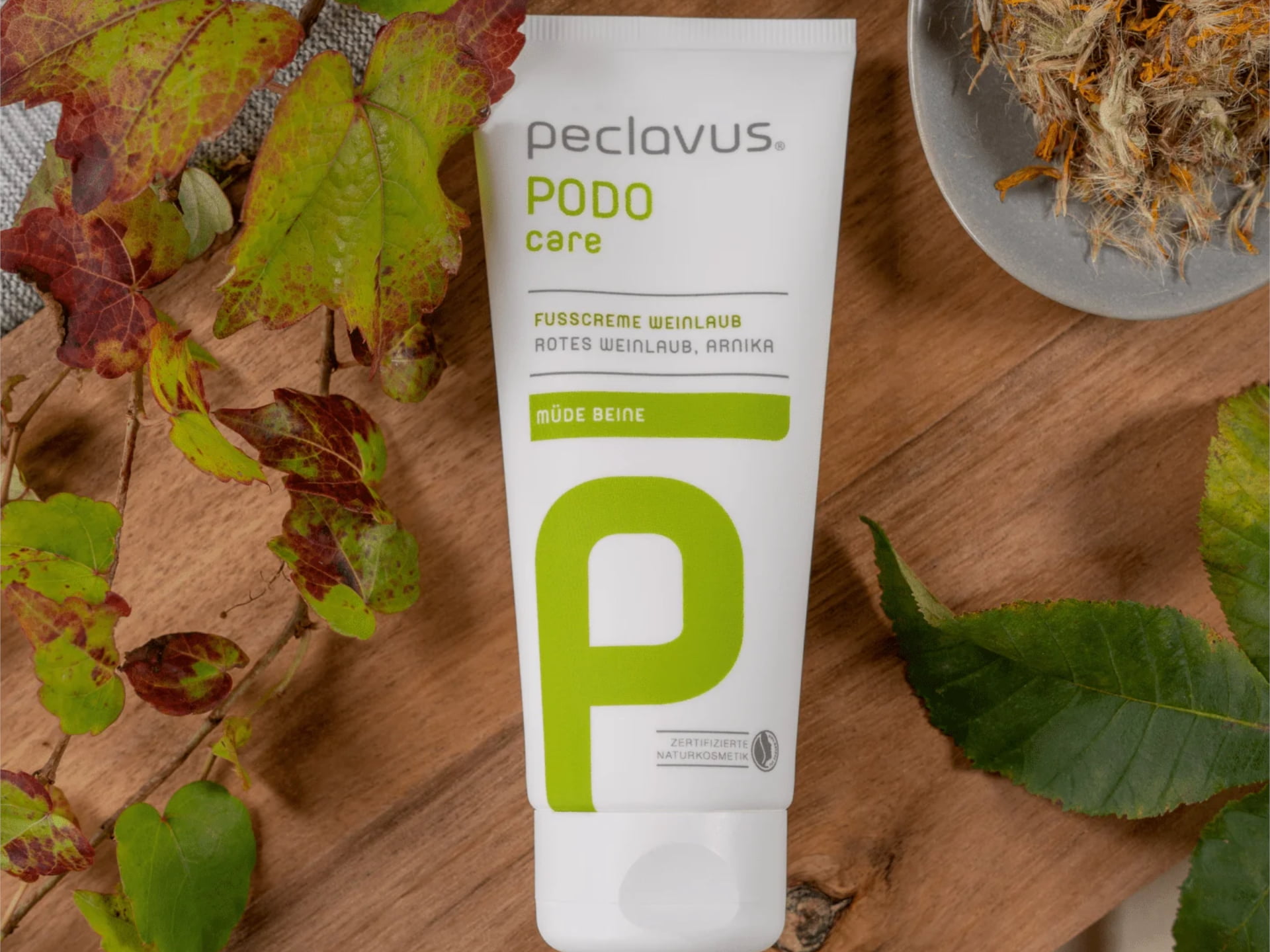 Peclavus Weinlaub Fusscreme