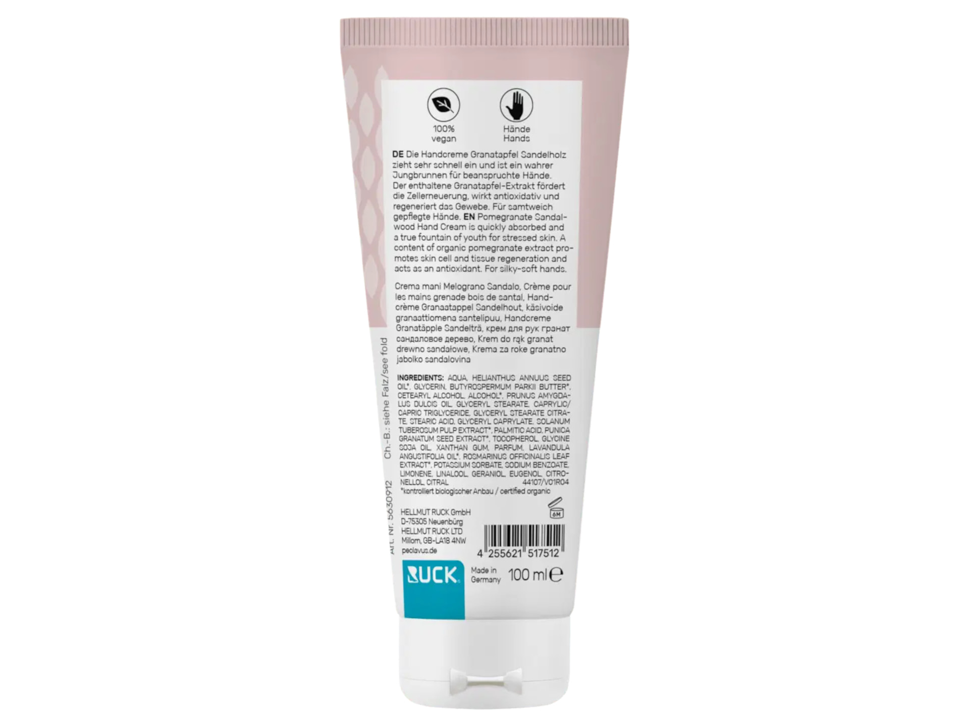 Peclavus Handcreme Granatapfel Sandelholz